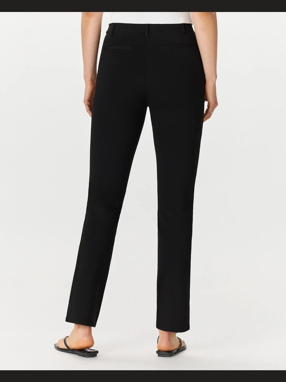 Ultra-Stretch Ponte Bootcut Black Pants Quince - Women's Size Large NWT - Picture 3 of 14